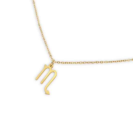 Zodiac Scorpio with 18-karat yellow gold finish